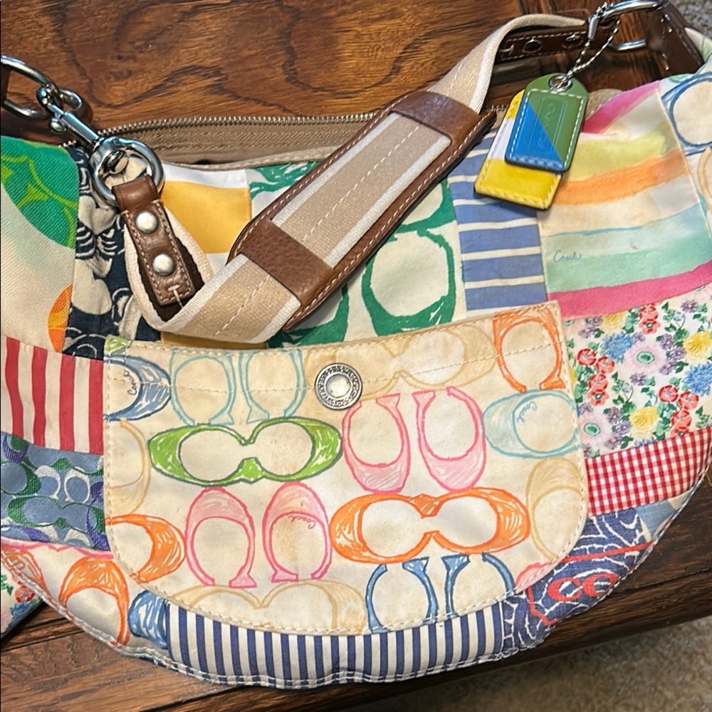 Coach Multicolor Patchwork Shoulder Bag - image 8